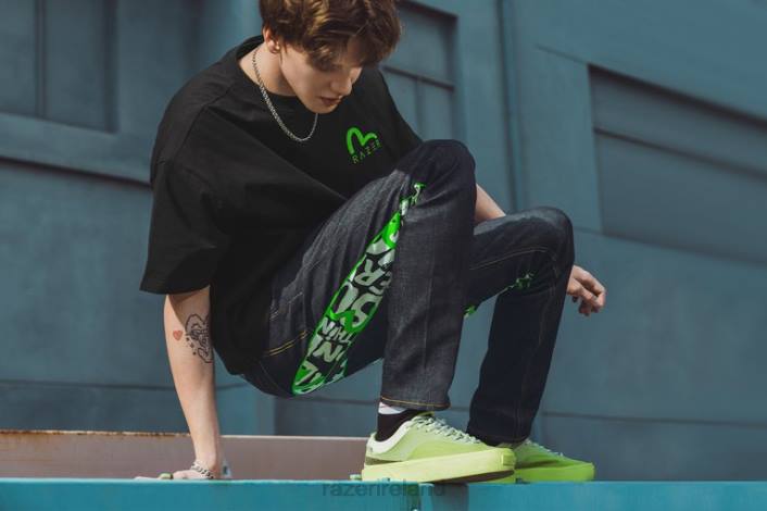 IE Razer EVISU Daicock Print with Embroidery Carrot-Fit Jeans #2017 One Color DDDP192 Apparel