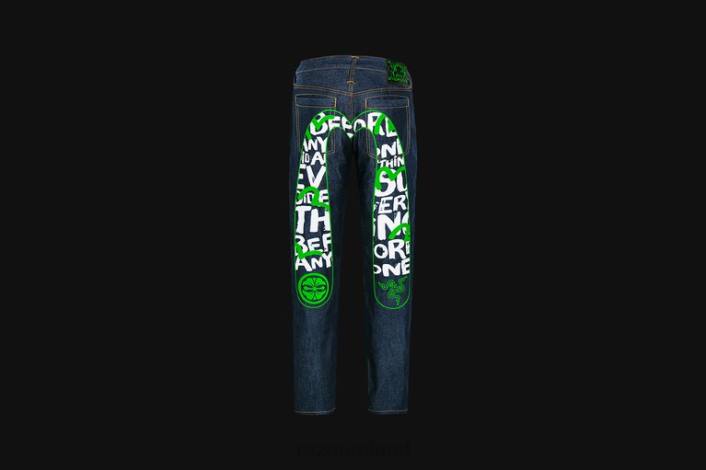 IE Razer EVISU Daicock Print with Embroidery Carrot-Fit Jeans #2017 One Color DDDP192 Apparel