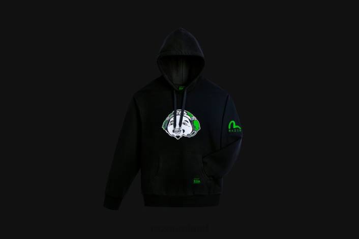 IE Razer EVISU Godhead Hoodie One Color DDDP193 Apparel
