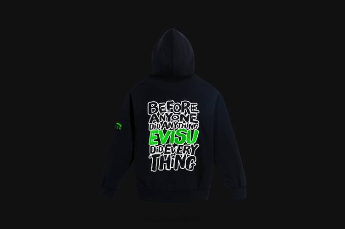 IE Razer EVISU Godhead Hoodie One Color DDDP193 Apparel