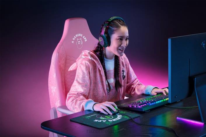 IE Razer X *A Bathing Ape Iskur Quartz DDDP126 Gaming Chair